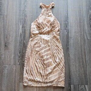 🍁 babyonline sequin Halter Dress 🍁